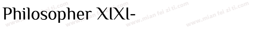 Philosopher XIXI字体转换